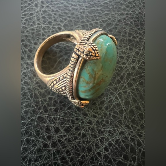 Studio Barse Ring Bronze and Turquoise Size 7 - Picture 2 of 14